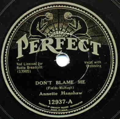 Don't Blame Me - Perfect 12937